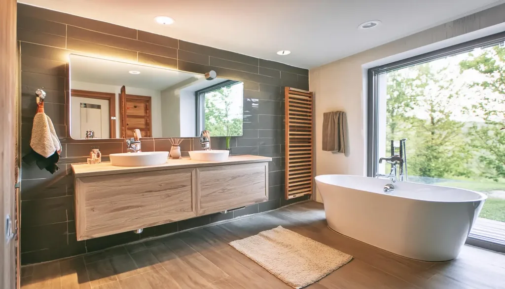 salle de bain esthétique et fonctionnelle